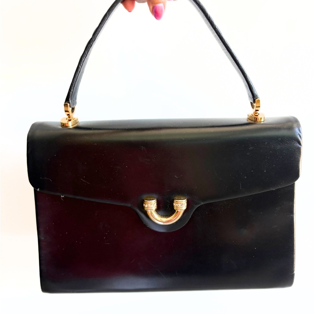 Black leather bag from Japan